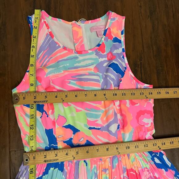 LILLY PULITZER Kassia Mini Dress Playa Hermosa Floral Fit & Flare - Picture 15 of 16